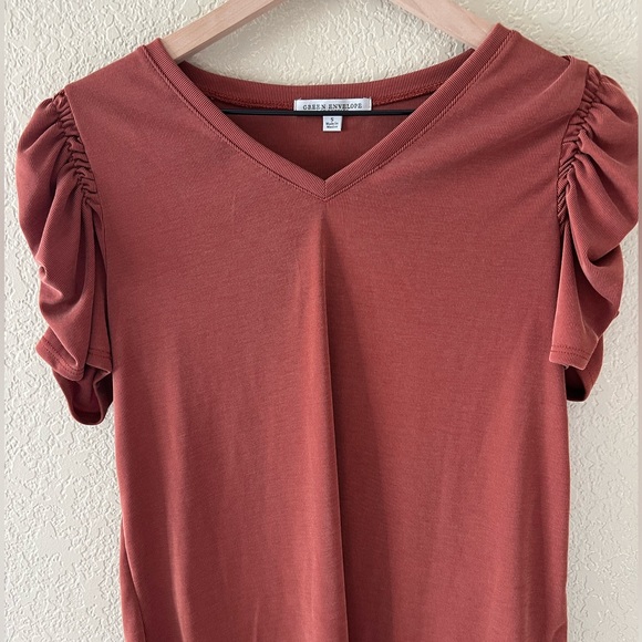 Green Envelope Couture Top - Picture 2 of 5